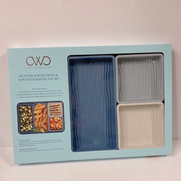 Cook with Color Silicone Baking trays and Non-Stick Baking Pan Set - Picture 4 of 4